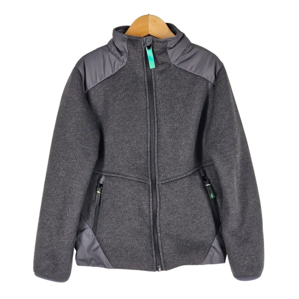 CHAMPION C9 BOYS OUTERWEAR SMALL GRAY FULL ZIP FLEECE JACKET SIZE SMALL (6-7)